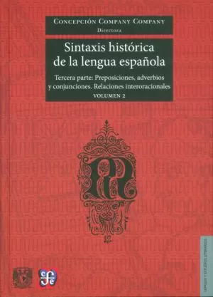 Carátula de Sintaxis histórica de la lengua española. Tercera parte