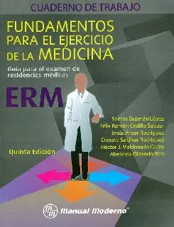 Carátula de Cuaderno de trabajo. Guía para el examen de residencias médicas. ERM