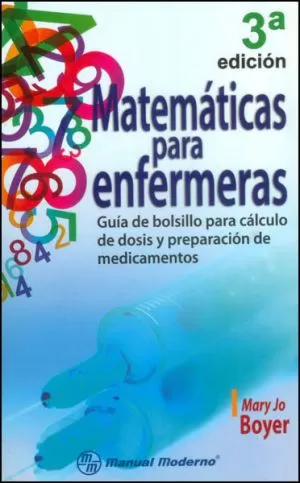 Carátula de Matemáticas para enfermeras. Guía de bolsillo para cálculo de dosis y preparación de medicamentos