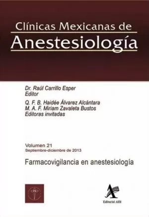 Carátula de Farmacovigilancia en anestesiología