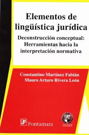 Carátula de Elementos de lingüistica jurídica