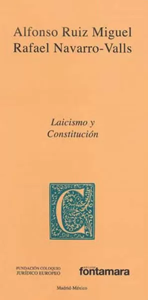 Carátula de Laicismo y Constitución