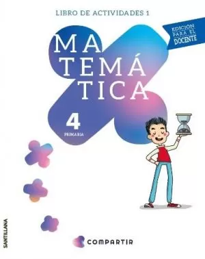 Carátula de Matemática 4, primaria