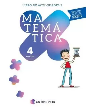 Carátula de Matemática 4, primaria