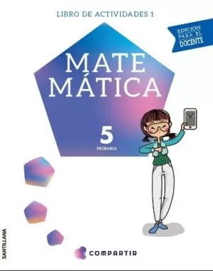Carátula de Matemática 5, primaria