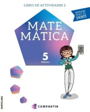 Carátula de Matemática 5, primaria