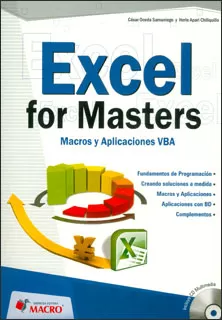 Carátula de Excel for masters
