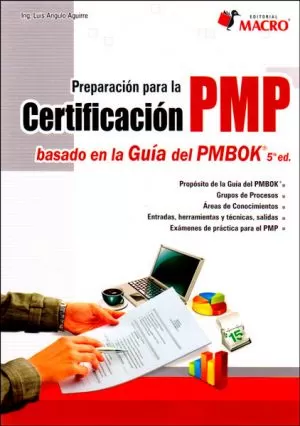 Carátula de Preparación para la certificación PMP basado en la guía PMBOK 5ta ed.