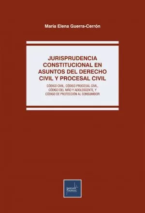 Carátula de Jurisprudencia constitucional en asuntos del derecho civil y procesal civil