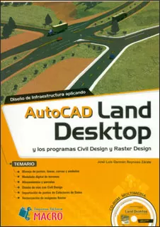 Carátula de Diseño de infraestructura aplicando AutoCad Land Desktop y los programas civil design y raster design