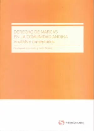 Carátula de Derecho de marcas en la Comunidad Andina