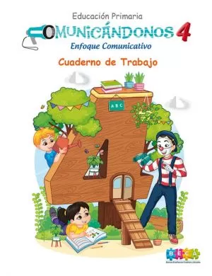 Carátula de Comunicándonos 4, educación primaria