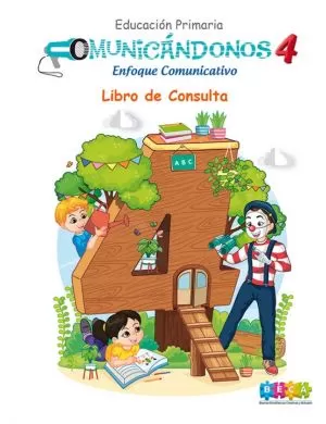 Carátula de Comunicándonos 4, educación primaria