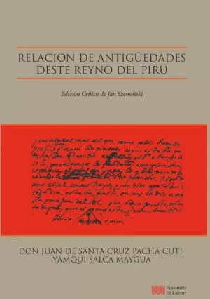 Carátula de Relación de antigüedades deste reyno del Piru