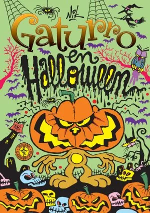 Carátula de Gaturro en Halloween