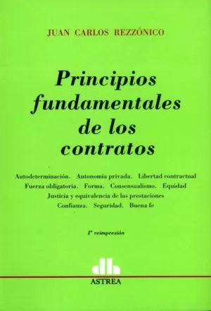 Carátula de Principios fundamentales de los contratos