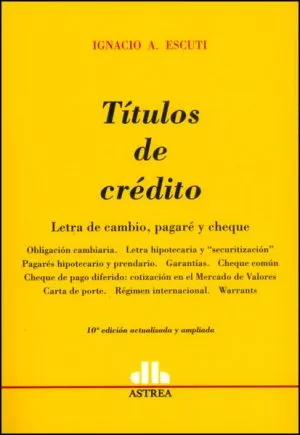 Carátula de Títulos de crédito