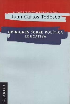 Carátula de Opiniones sobre política educativa