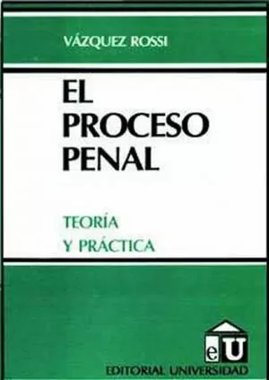 Carátula de El Proceso penal