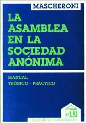 Carátula de La Asamblea en las sociedades anónimas