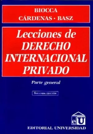 Carátula de Lecciones de derecho internacional privado