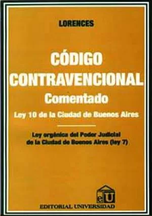 Carátula de Código contravencional comentado