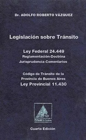 Carátula de Legislación sobre tránsito
