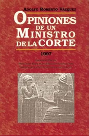 Carátula de Opinión de un ministro de la corte 1997