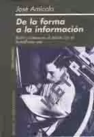 Carátula de De la forma a la información