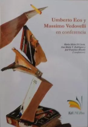 Carátula de Umberto Eco y Massimo Vedovelli en conferencia