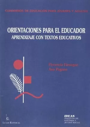 Carátula de Orientaciones para el educador