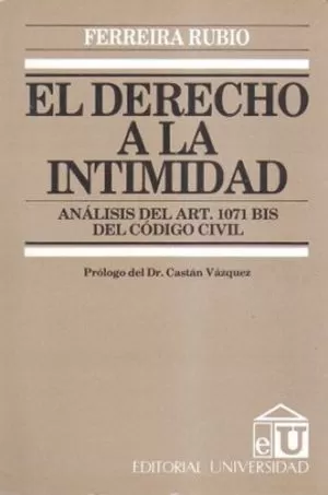 Carátula de El Derecho a la intimidad