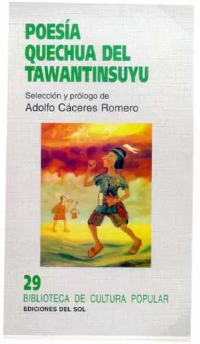 Carátula de Poesía quechua del Tawantinsuyu