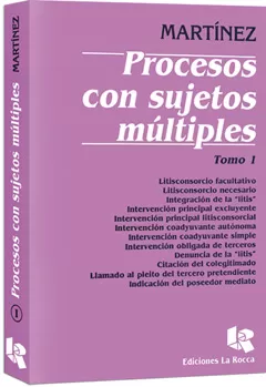 Carátula de Procesos con sujetos múltiples