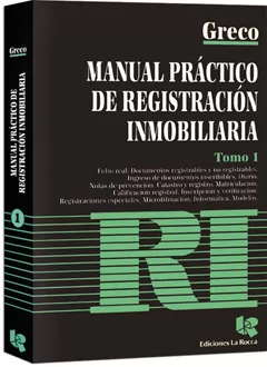 Carátula de Manual práctico de registración inmobiliaria. Tomo 1