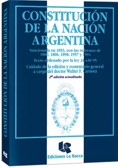 Carátula de Constitución de la Nación Argentina
