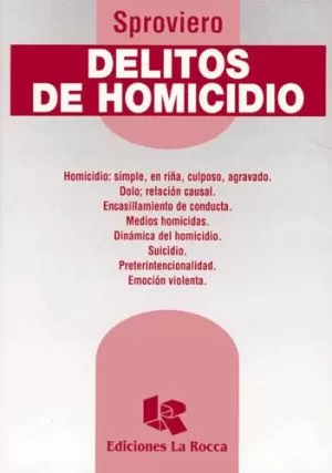 Carátula de Delitos de homicidio