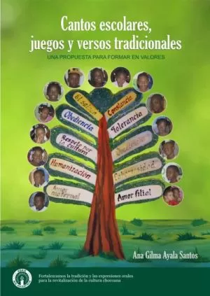 Carátula de Cantos escolares, juejos y versos tradicionales