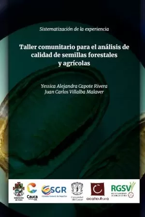 Carátula de Taller comunitario para el análisis de calidad de semillas forestales y agrícolas