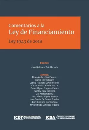Carátula de Comentarios a la Ley de Financiamiento