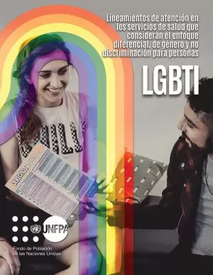 Carátula de Lineamientos de atención en los servicios de salud que consideran el enfoque diferencial, de género y no discriminación para personas LGBTI
