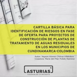 Carátula de Cartilla básica para identificación de riesgos en fase de oferta para proyectos de construcción de plantas de tratamiento de aguas residuales en los municipios de Cundinamarca - Colombia
