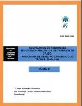 Carátula de Compilación de resúmenes educativos analíticos de trabajos de grado. Programa de Derecho convenio CUC-TECNAR: 2007- 2010. TOMO II