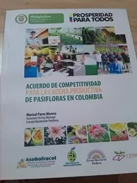 Carátula de Acuerdo de Competitividad para la Cadena Productiva de Pasifloras en Colombia