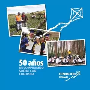Carátula de Cincuenta años de compromiso social con Colombia
