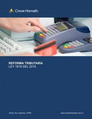Carátula de Reforma Tributaria Ley 1819 Del 2016
