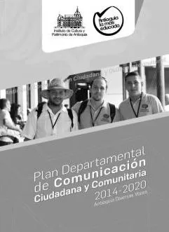 Carátula de Plan Departamental de Comunicación Ciudadana y Comunitaria 2014-2020