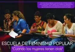 Carátula de Cuando las Mujeres tienen Alas. Escuela de Feminismo Popular