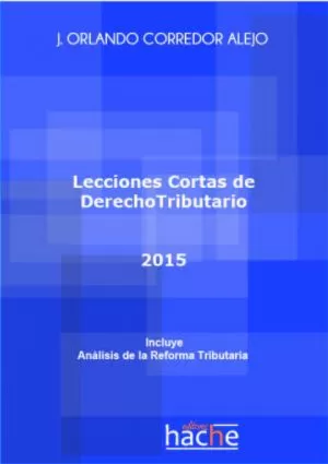 Carátula de Lecciones cortas de derecho tributario