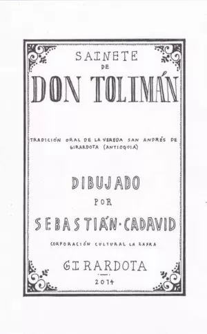 Carátula de Sainete de Don Tolimán